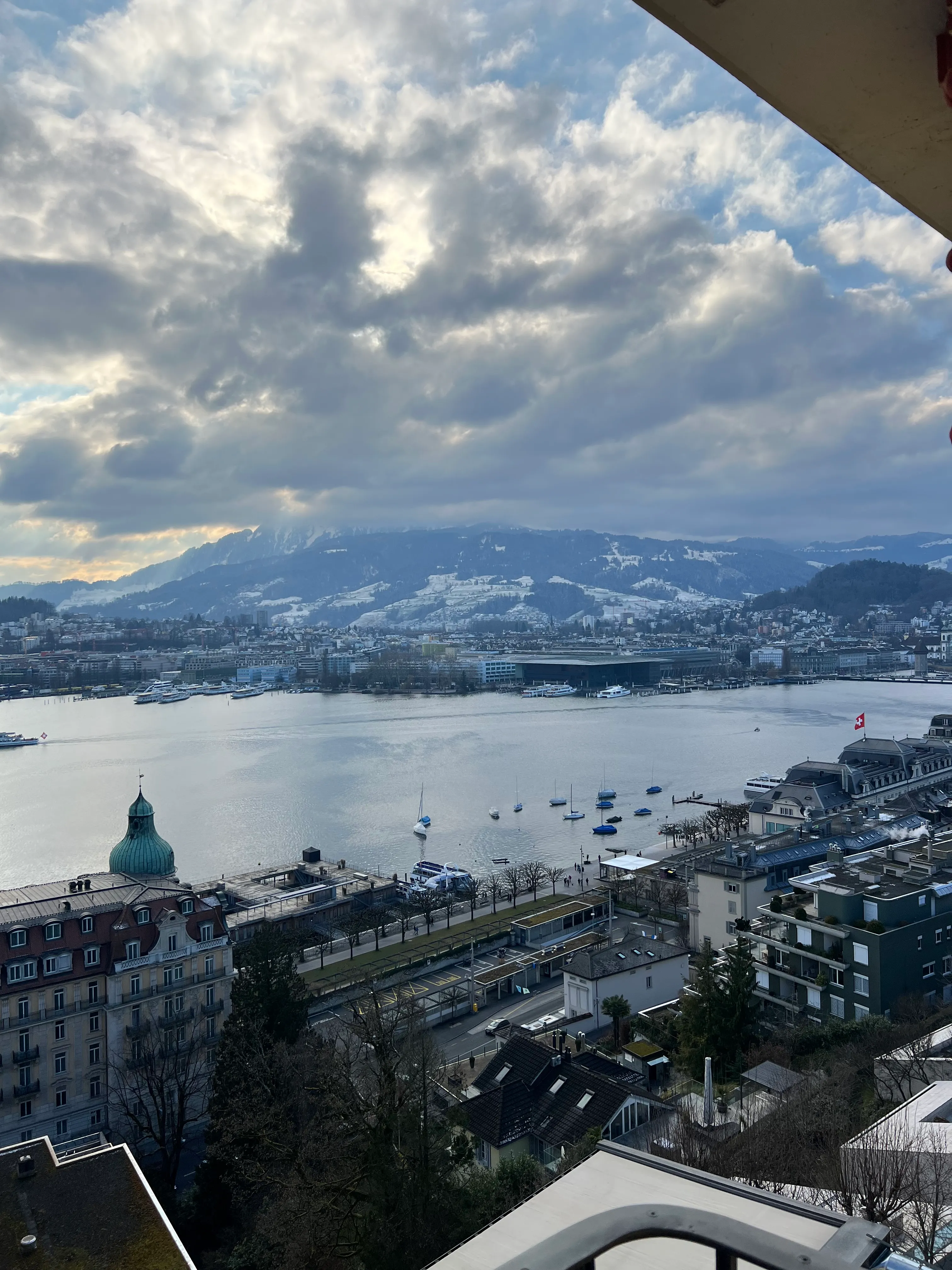 View from our hotel in Lucerne